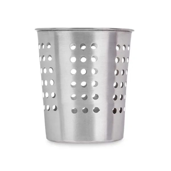 Cutlery basket Kinvara Silver Steel 12,5 x 14,5 x 12,5 cm (24 Units)