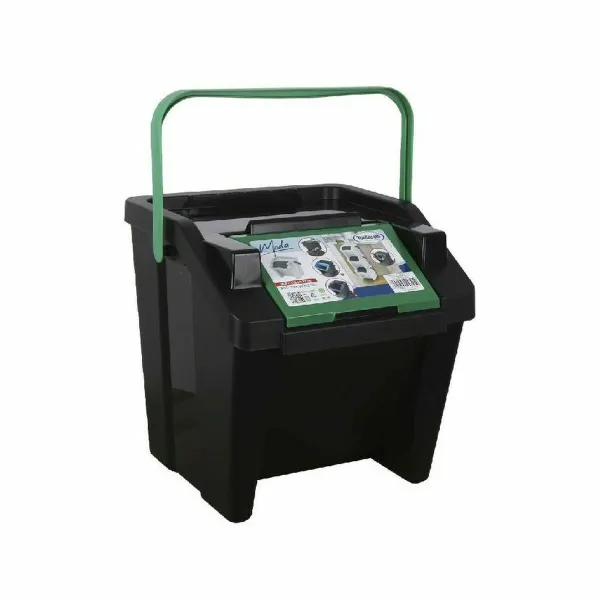 Recycling Waste Bin Tontarelli Moda Green Stackable 28 L (6 Units)