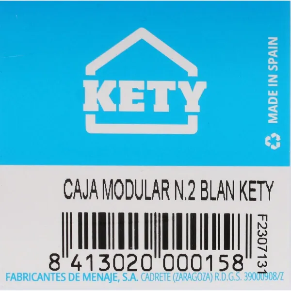 Daudzfunkcionāla Kaste Modulārs Balts 15 x 8 x 5,3 cm (24 gb.)