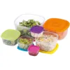 Set of 7 food storage containers