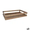 Uzglabāšanas Kaste Inde Bambuss 53 x 32,5 x 10 cm (3 gb.)