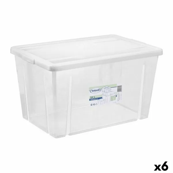 Контейнер для хранения с крышкой Tontarelli Linea box 59 x 39 x 33 cm (6 штук)