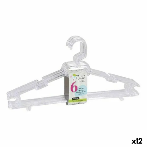 Ripustimet Ruth Dem Ruth Kristalli 6 Kappaletta 43 x 22 x 4,5 cm (12 osaa)