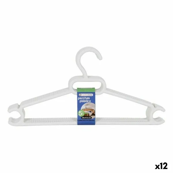 Вешалки Leo Dem Leo Пластик 5 Предметы 38 x 17,5 cm (12 штук)