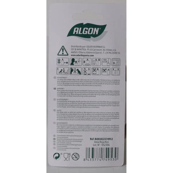 Sveču Komplekts Algon (36 Vienības)