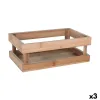 Storage Box Inde Bamboo 26,5 x 16,2 x 10 cm (3 Units)