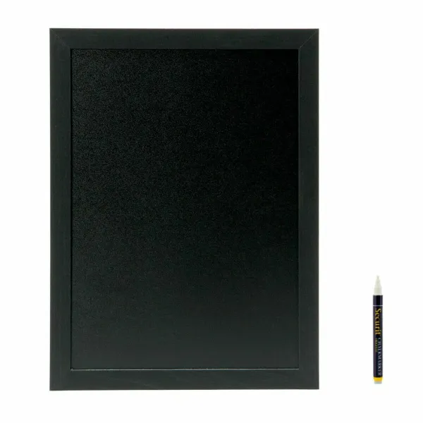 Valde / Dēlis Securit Woody Tīkkoks Siena Melns 40 x 30 cm
