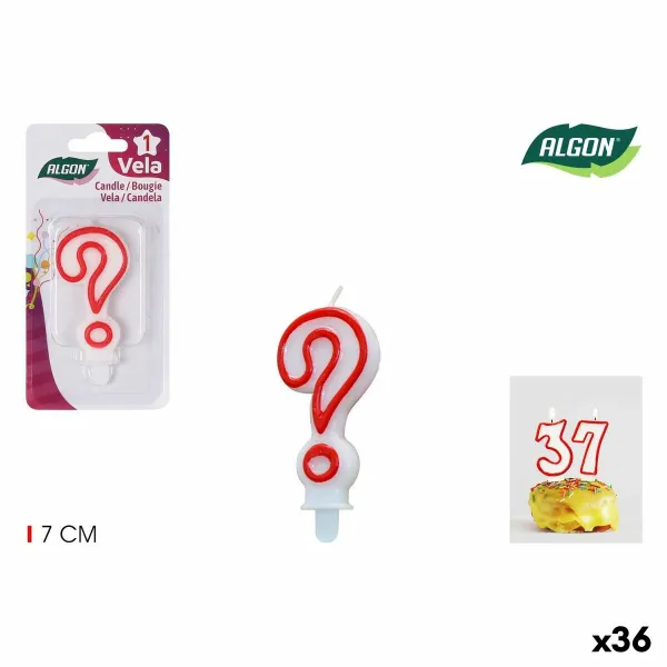 Candle Set Algon Red (36 Units)