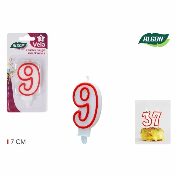 Sveču Komplekts Algon Sarkans (36 Vienības)