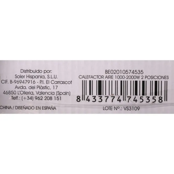 Verwarming Basic Home 2000 W (4 gb.)