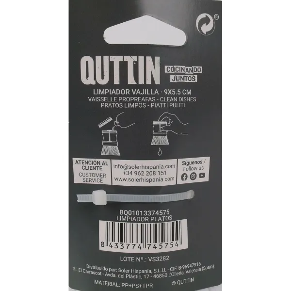 Щетка Quttin 9 x 5,5 cm Блюда (24 штук)