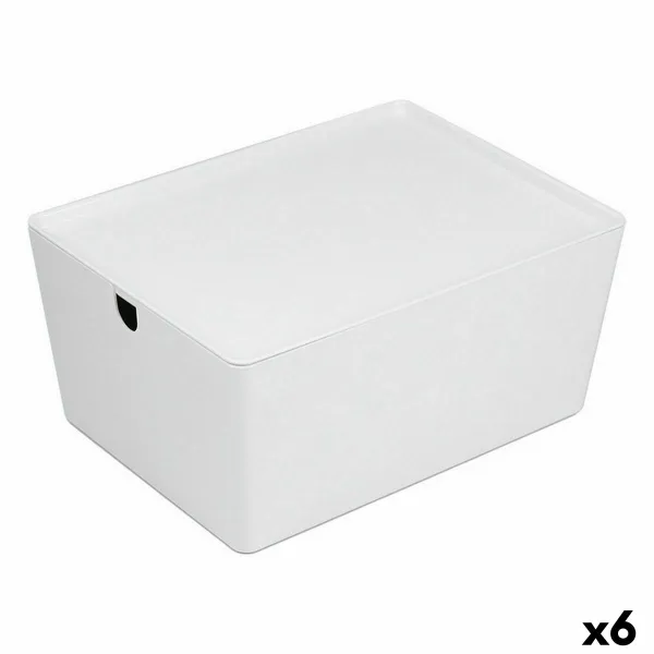 Pinottava järjestelylaatikko Confortime Kannellinen 35 x 26 x 16 cm (6 osaa)