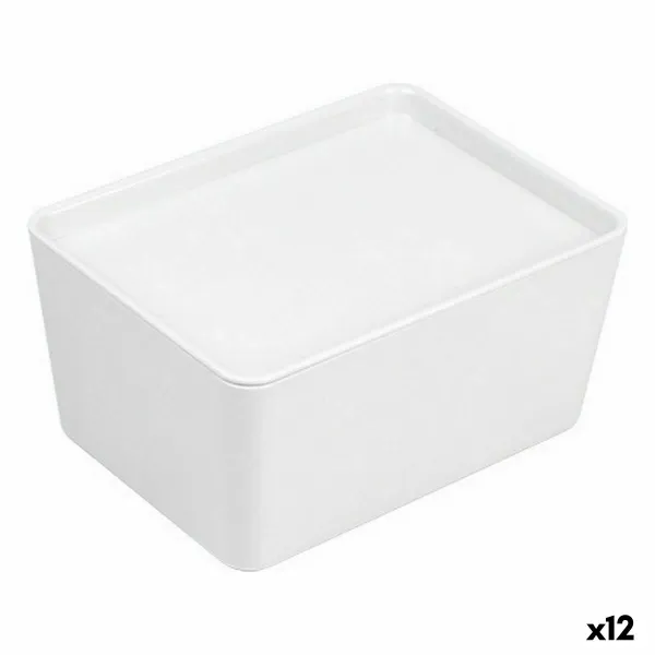 Штабелируемая коробка-органайзер Confortime С крышкой 17,5 x 13 x 8,5 cm (12 штук)