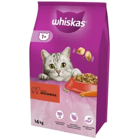 Kaķu barība Whiskas Pieaugušais Teļa gaļa Liellops 14 Kg