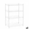Lentyna Confortime Metalinis Balta 52 x 34 x 86 cm (2 vnt.)