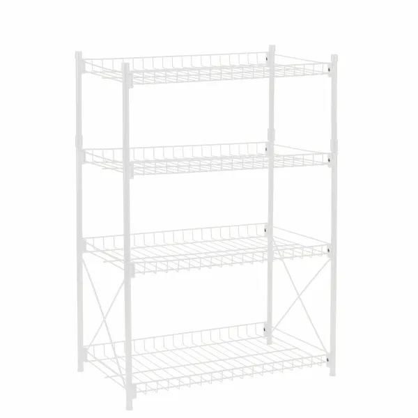 Lentyna Confortime Metalinis Balta 52 x 34 x 86 cm (2 vnt.)