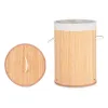 Pyykkikori Kipit Luonnollinen Puuvilla Polyesteri Metalli Bambu Viskoosi Puu MDF 48 L 37 x 50 x 37 cm (4 osaa)