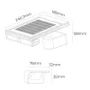Sieninis apšvietimas EDM 31854 Juoda 6 W 720 Lm LED Saulės energijos (6500 K)