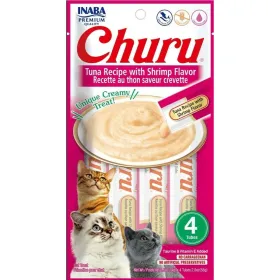 Snack for Cats Inaba Churu Tunzivis Zivs Garneles Jūras Velšu 4 x 14 g
