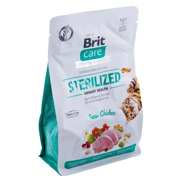 Kissanruoka Brit Care Grain-Free Sterilized Urinary Aikuinen Kana 400 g