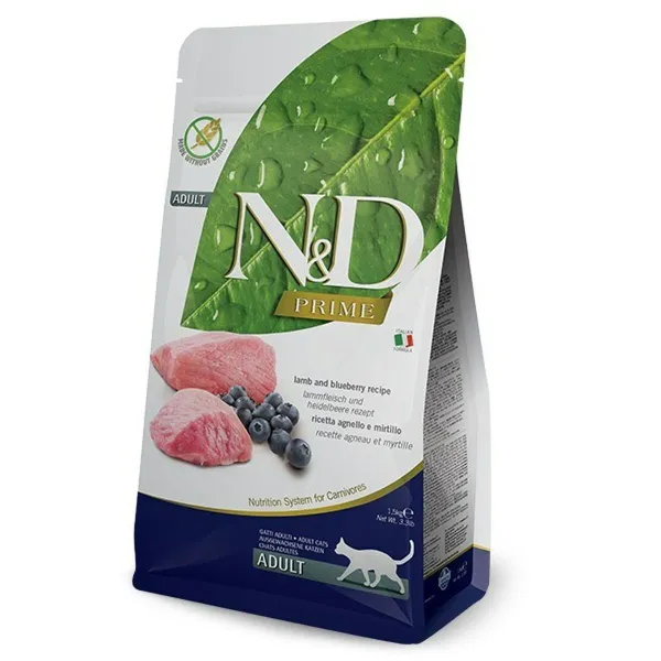 Kissanruoka Farmina N&D PRIME CAT Aikuinen Mustikka Karitsa 1,5 Kg