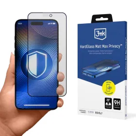3mk HardGlass Matt Max Privacy - Matte Tempered Glass with Privacy Filter for iPhone 16 Pro