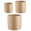 Puodų rinkinys Ibergarden Rusvai gelsva Molis Cilindras Ø 14 cm Ø 22 cm Ø 17 cm 22 x 19 x 22 cm 3 Dalys