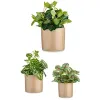 Set of pots Ibergarden Beige Clay Cylinder Ø 14 cm Ø 22 cm Ø 17 cm 22 x 19 x 22 cm 3 Pieces