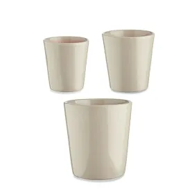 Puodų rinkinys Ibergarden Pilka Molis Cónica Ø 14 cm Ø 22 cm Ø 17 cm 22,5 x 21 x 22,5 cm 3 Dalys