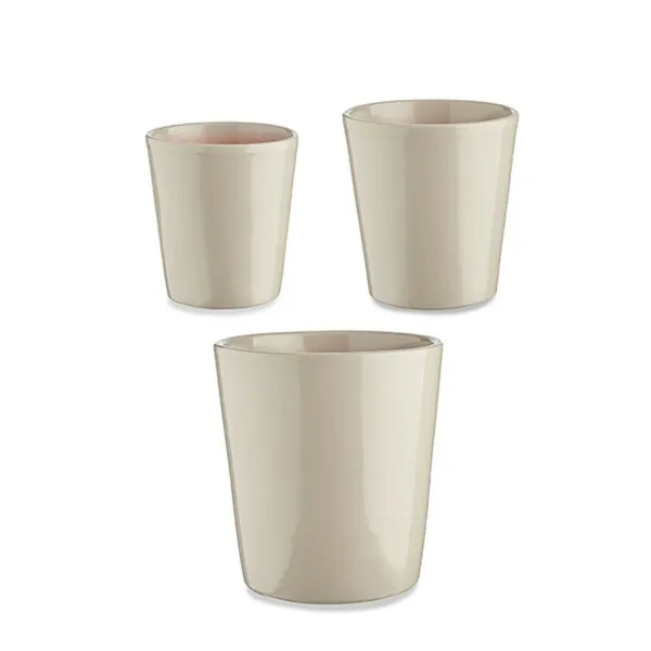 Katlu komplekts Ibergarden Pelēks Māls Cónica Ø 14 cm Ø 22 cm Ø 17 cm 22,5 x 21 x 22,5 cm 3 Daudzums