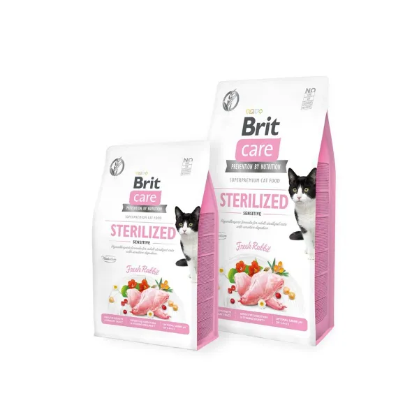 Корм для котов Brit Care Grain Free Sterilized Sensitive Для взрослых Кролик 7 kg
