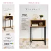 Nightstand Vinthera Moa Natural Metal 40 x 30 x 68 cm