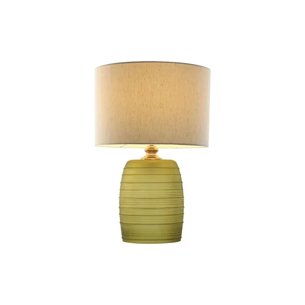 Pöytälamppu Home ESPRIT Vihreä Beige Kullattu Kristalli 50 W 220 V 38 x 38 x 57 cm