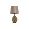Pöytälamppu Home ESPRIT Ruskea Beige Kullattu Luonnollinen 50 W 220 V 33 x 33 x 60 cm
