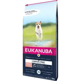 Lopbarība Eukanuba Grain Free Senior small/medium breed Seniors Zivs 12 kg