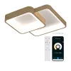 Upotettu LED-kattovalo KSIX Phenomena 45 W 45 x 45 x 10 cm Ruskea Puu (3000k - 6000k)