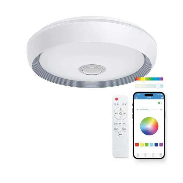 Upotettu LED-kattovalo KSIX Glory F 58,3 w 6200 Lm (3000k - 6500k)