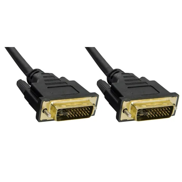 DVI-D Digitaalinen Video kaapeli Akyga AK-AV-06 Musta 1,8 m