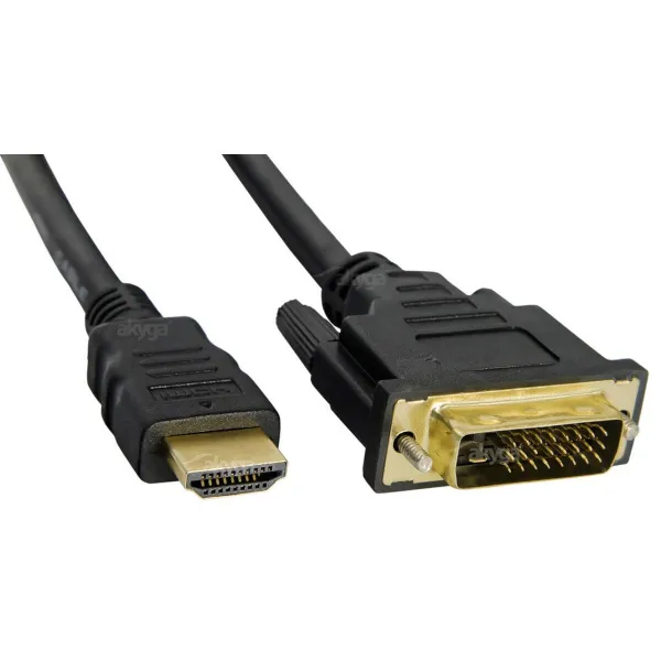 HDMI - DVI kaapeli Akyga AK-AV-11 Musta 1,8 m