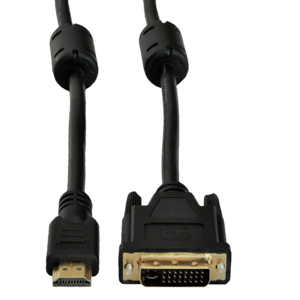 HDMI uz DVI Kabelis Akyga AK-AV-11 Melns 1,8 m