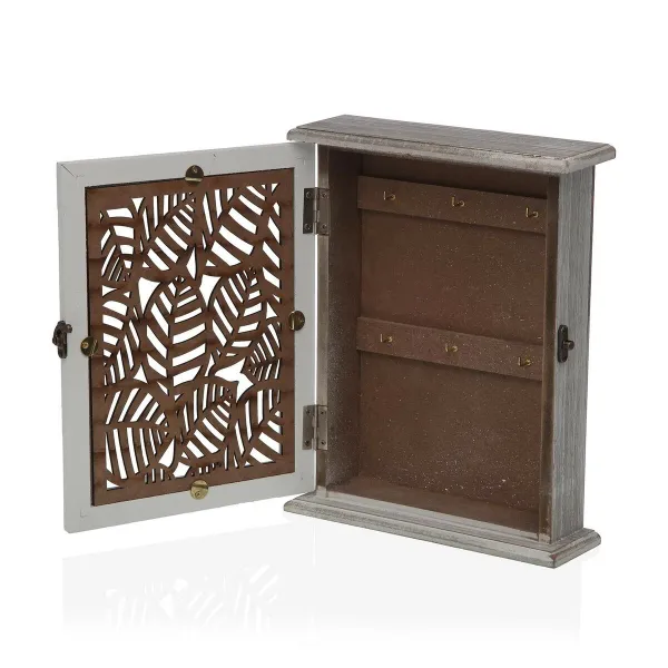 Atslēgu skapis Versa Balts Loksnes Koks MDF 6 x 25 x 19,5 cm
