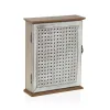 Key cupboard Versa White MDF Wood 7 x 27 x 21,5 cm