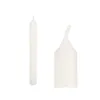 Candle Set Acorde White 2 x 2 x 20 cm 8,5 x 21 x 4,5 cm (12 Units)