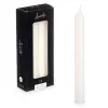 Candle Set Acorde White 2 x 2 x 20 cm 8,5 x 21 x 4,5 cm (12 Units)