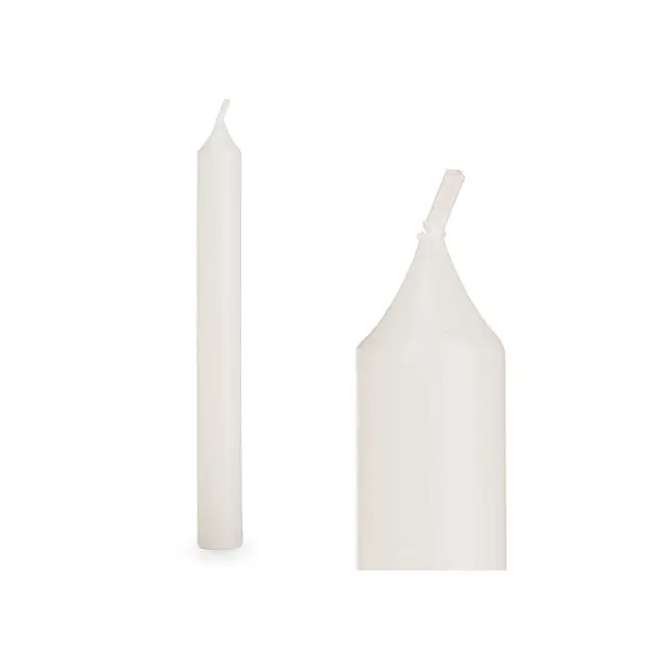 Žvakių rinkinys Acorde Balta 2 x 2 x 15 cm 6 x 15 x 4 cm (12 vnt.)