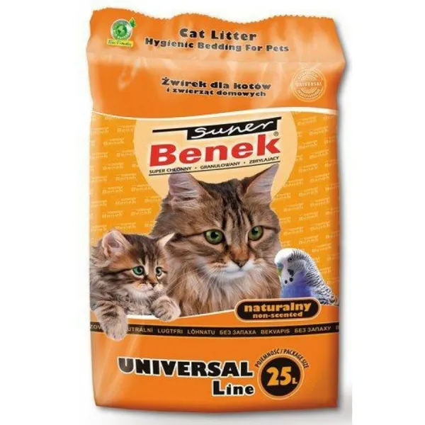 Kačių kraikas Super Benek Universal Natural 25 L