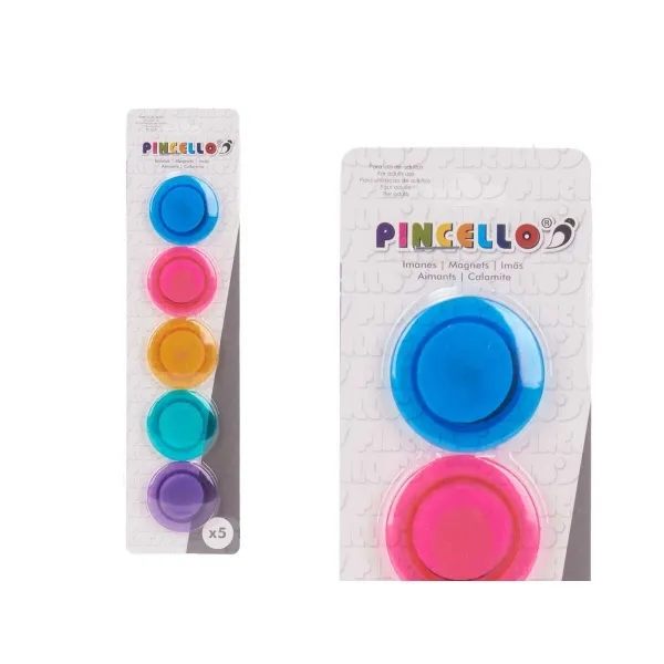 Magnēti Pincello Liels Daudzkrāsains (36 Vienības)