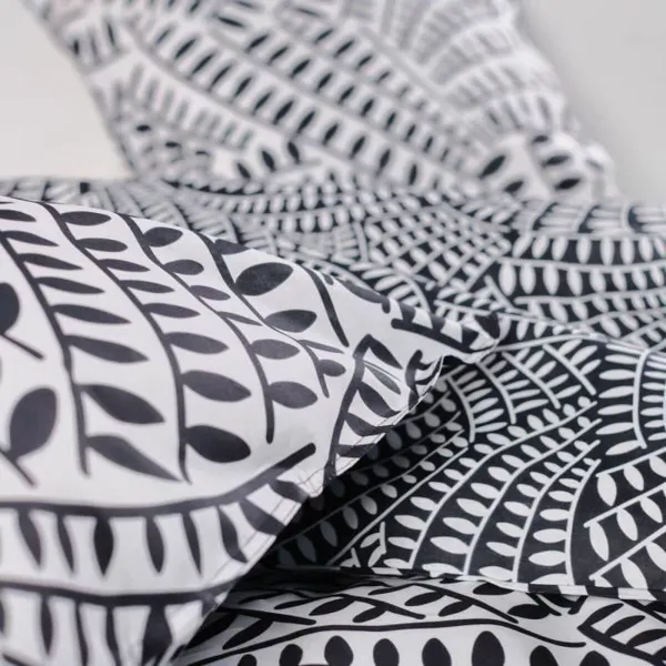 Duvet cover set TODAY White Black 260 x 240 cm