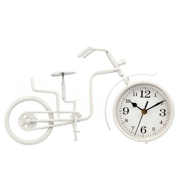 Stalinis laikrodis Gift Decor Balta Dviratis (4 vnt.)