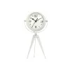 Table clock Gift Decor White Tripod (4 Units)